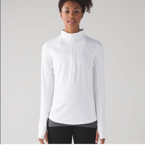 lululemon athletica Tops - White Lulu Lemon half zip